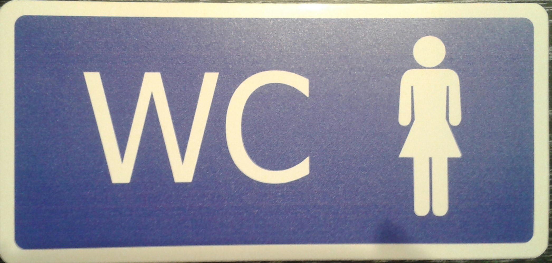 Tabulka - WC ženy