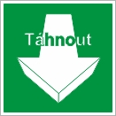 FTL - Samolepka na sklo dveří    "Tlačit" - "Táhnout" rámeček: táhnout