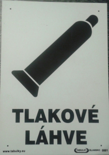 Tabulka - TLAKOVÉ LÁHVE