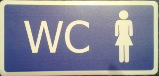 Tabulka - WC  ženy