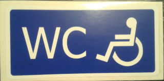 Tabulka - WC invalidé