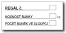 Tabulka - REGÁLČ.-NOSNOST BUŇKY.POČET BUNĚK VE SLOUPCI